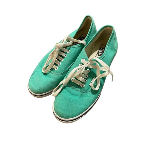 Vans Shoes - Vans Unisex Teal Green Tie Sneakers SZ 5.5 M 7 W Beach Vacation Preppy Causal